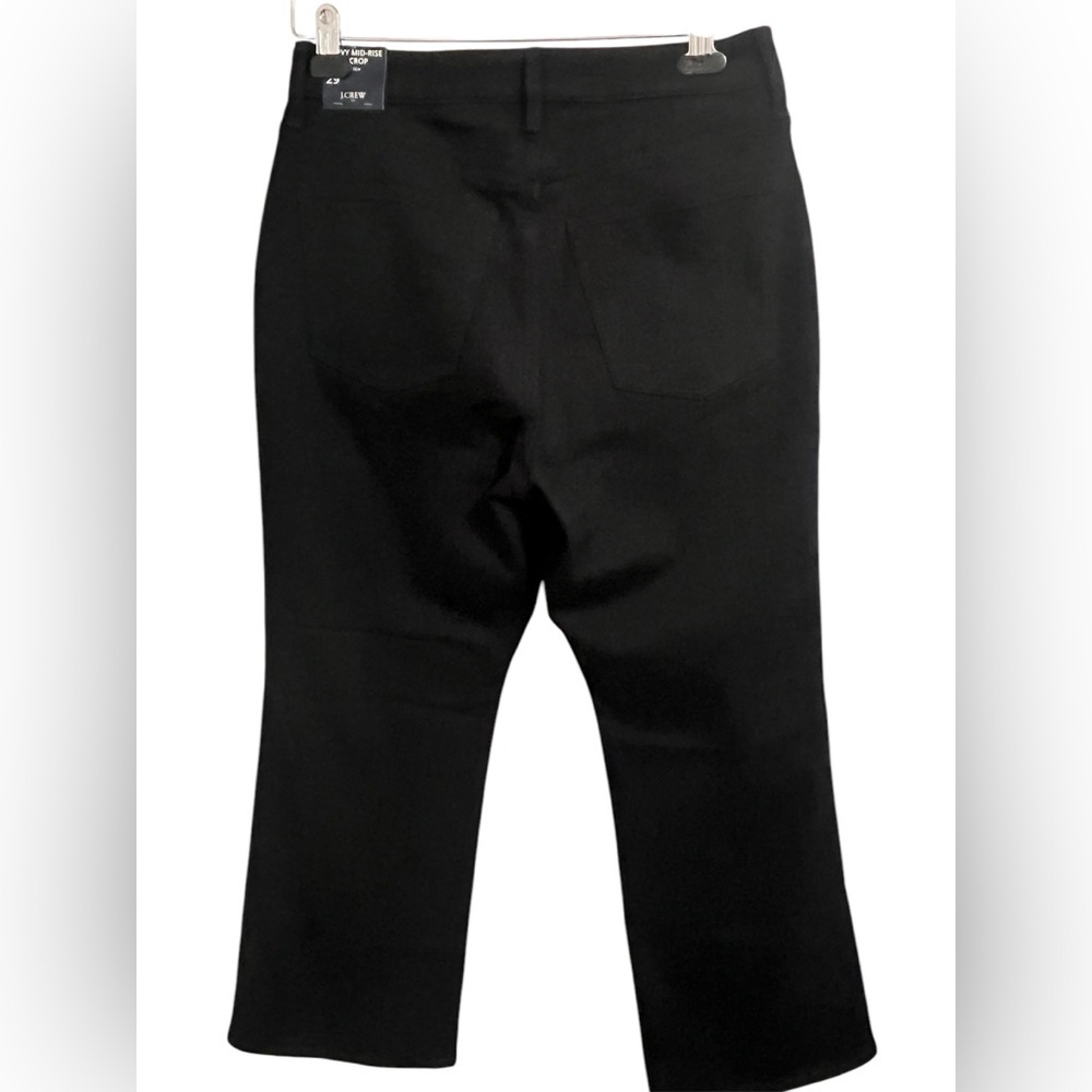 J Crew Curvy Mid-Rise Flare Crop Black Jeans size 29 - Picture 4 of 9